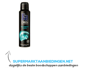 Fa Extreme cool deospray for men 24 hr aanbieding