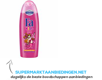 Fa Kids douche & shampoo mermaid aanbieding