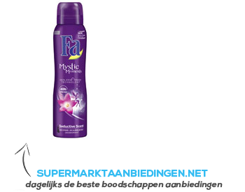 Fa Mystic moments deodorant aanbieding