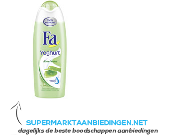 Fa Shower gel yoghurt aloë vera aanbieding