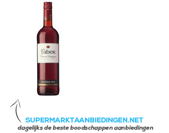 Faber Cabernet Sauvignon alcoholvrij aanbieding