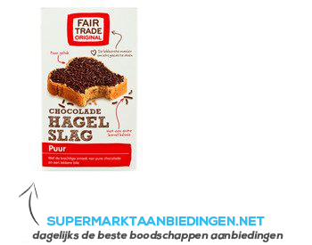 Fair Trade Original Chocolade hagelslag puur