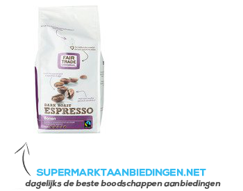 Fair Trade Original Espresso bonen dark roast aanbieding