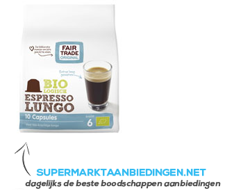 Fair Trade Original Espresso lungo capsules bio aanbieding