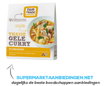 Fair Trade Original Gele curry kruidenpasta aanbieding