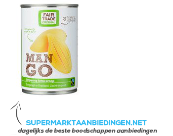 Fair Trade Original Mangoschijven op lichte siroop aanbieding