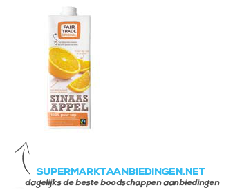 Fair Trade Original Sinaasappelsap aanbieding