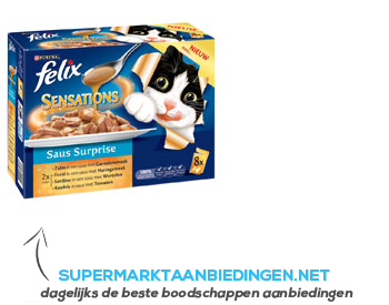 Felix Sensations saus surprise vis aanbieding