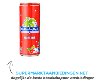 Fernandes Guaraná aanbieding