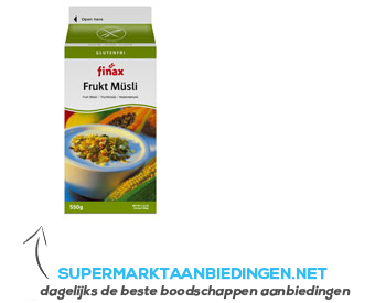 Finax Vruchtenmuesli aanbieding