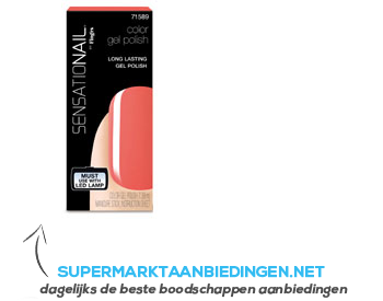 Fing'rs Sensationail coral sunset gel polish aanbieding