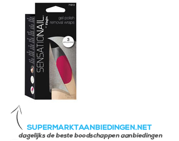 Fing'rs Sensationail gel polish removal wraps aanbieding