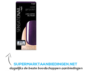 Fing'rs Sensationail purple orchid gel polish aanbieding