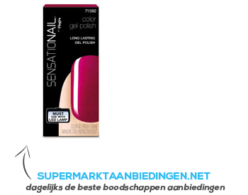 Fing'rs Sensationail raspberry wine gel polish aanbieding