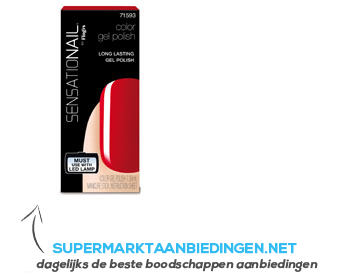 Fing'rs Sensationail scarlet red gel polish aanbieding