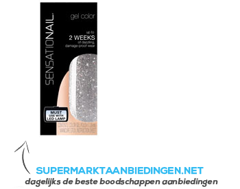 Fing'rs Sensational glitter gel polish silver aanbieding