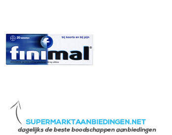 Finimal Paracetamol/coffeïne 500/50 mg aanbieding