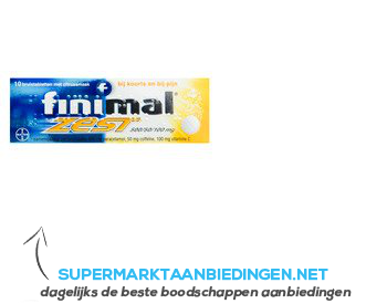 Finimal Zest bruistabletten met citrussmaak aanbieding