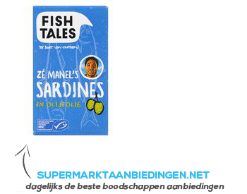 Fish Tales Sardines in olijfolie aanbieding