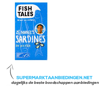 Fish Tales Sardines in water MSC aanbieding