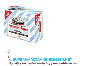 Fisherman's Friend Original no added sugar aanbieding