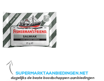 Fisherman's Friend Salmiak suikervrij aanbieding