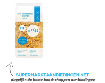 Fit & Free Chickpea pasta aanbieding