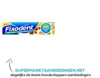 Fixodent Kunstgebit kleefpasta duo bescherming aanbieding