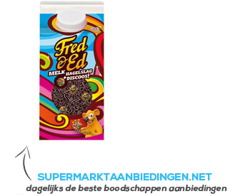 Fred & Ed Melk hagelslag met discoos