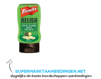 French’s Relish New York deli pickle aanbieding