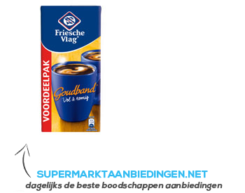 Friesche Vlag Goudband koffiemelk aanbieding
