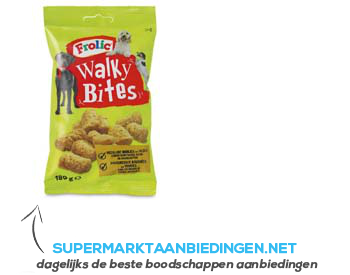 Frolic Walky bites brokjes met vlees aanbieding