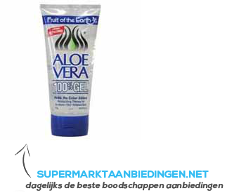 Fruit of the Earth Aloe vera 100% gel aanbieding