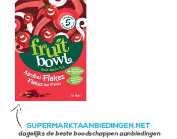 FruitBowl Strawberry flakes aanbieding