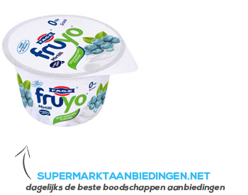 Fruyo Yoghurt blueberry aanbieding