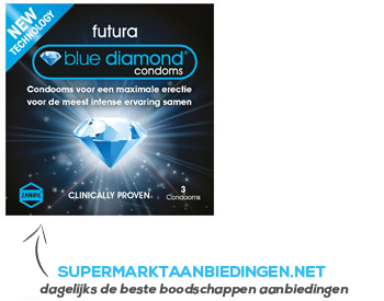 Futura Blue diamond condoom aanbieding