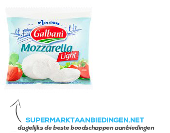 Galbani Mozzarella light aanbieding