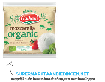 Galbani Mozzarella organic aanbieding