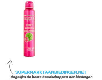 Garnier Fructis style densify volume spray aanbieding