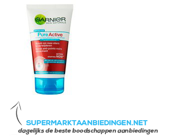 Garnier Pure active scrub aanbieding