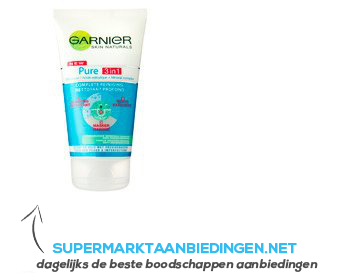 Garnier Skin naturals face pure 3 in 1 aanbieding