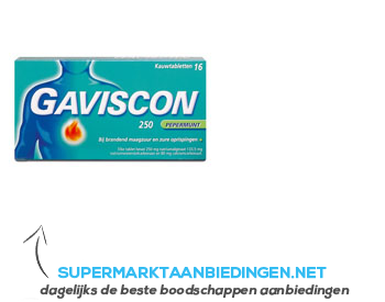 Gaviscon Kauwtabletten pepermunt aanbieding