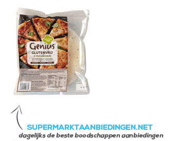 Genius Pizza bases glutenvrij aanbieding