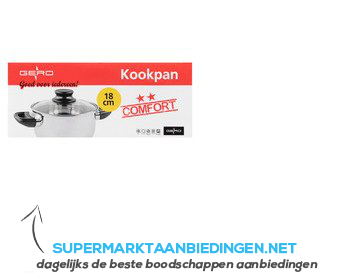 Gero Comfort kookpan 18 cm aanbieding