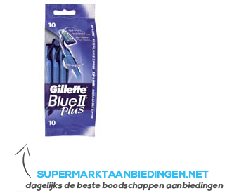 Gillette Blue II plus aanbieding