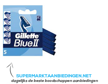 Gillette Blue II wegwerpmesjes aanbieding