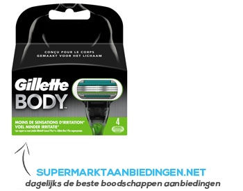 Gillette Body mesjes navulmesjes voor mannen aanbieding