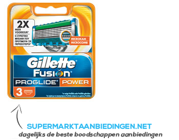 Gillette Fusion ProGlide power scheermesjes aanbieding