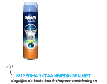 Gillette Fusion proglide scheergel verkoelend aanbieding