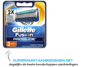 Gillette Fusion proglide scheermesjes voor mannen aanbieding